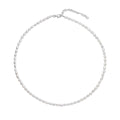 Gecko Jewellery Rice Pearl Necklace in Recycled Sterling Silver