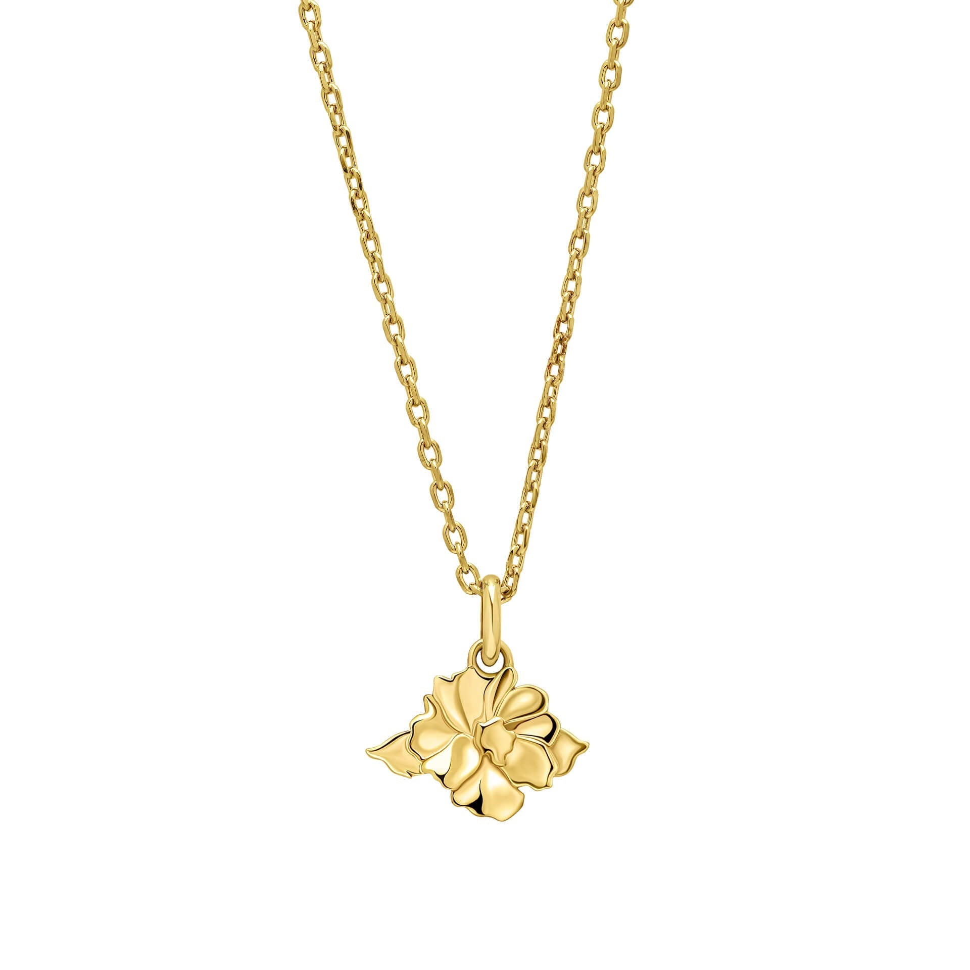 Laura Ashley Albertine Rose Necklace | Silver or Gold-Plated Brass
