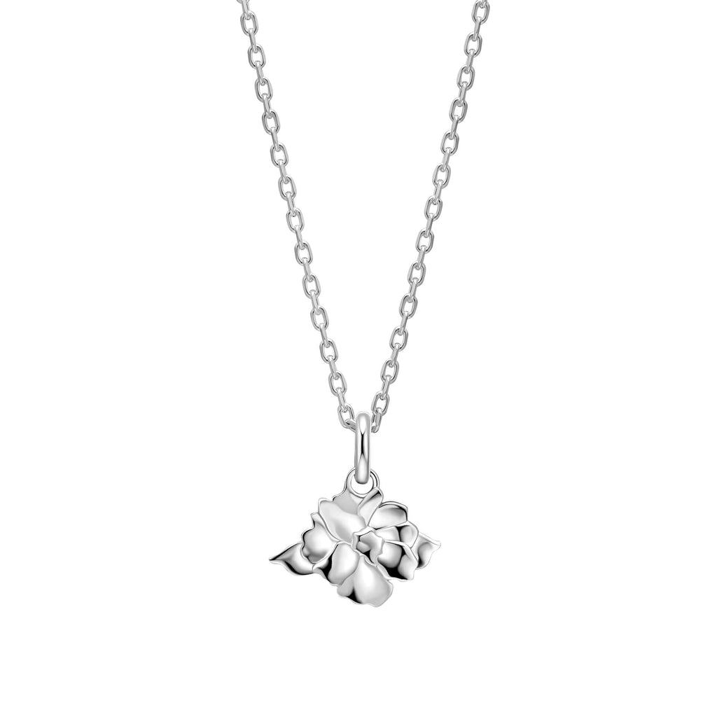 Laura Ashley Albertine Rose Necklace | Silver or Gold-Plated Brass