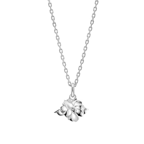 Laura Ashley Albertine Rose Necklace | Silver or Gold-Plated Brass