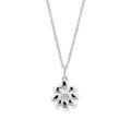 Laura Ashley Cosmos Flower Necklace | Silver or Gold Plated Brass