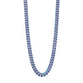 Gecko Jewellery Blue Curb Chain Necklace – Stainless Steel Jewelry