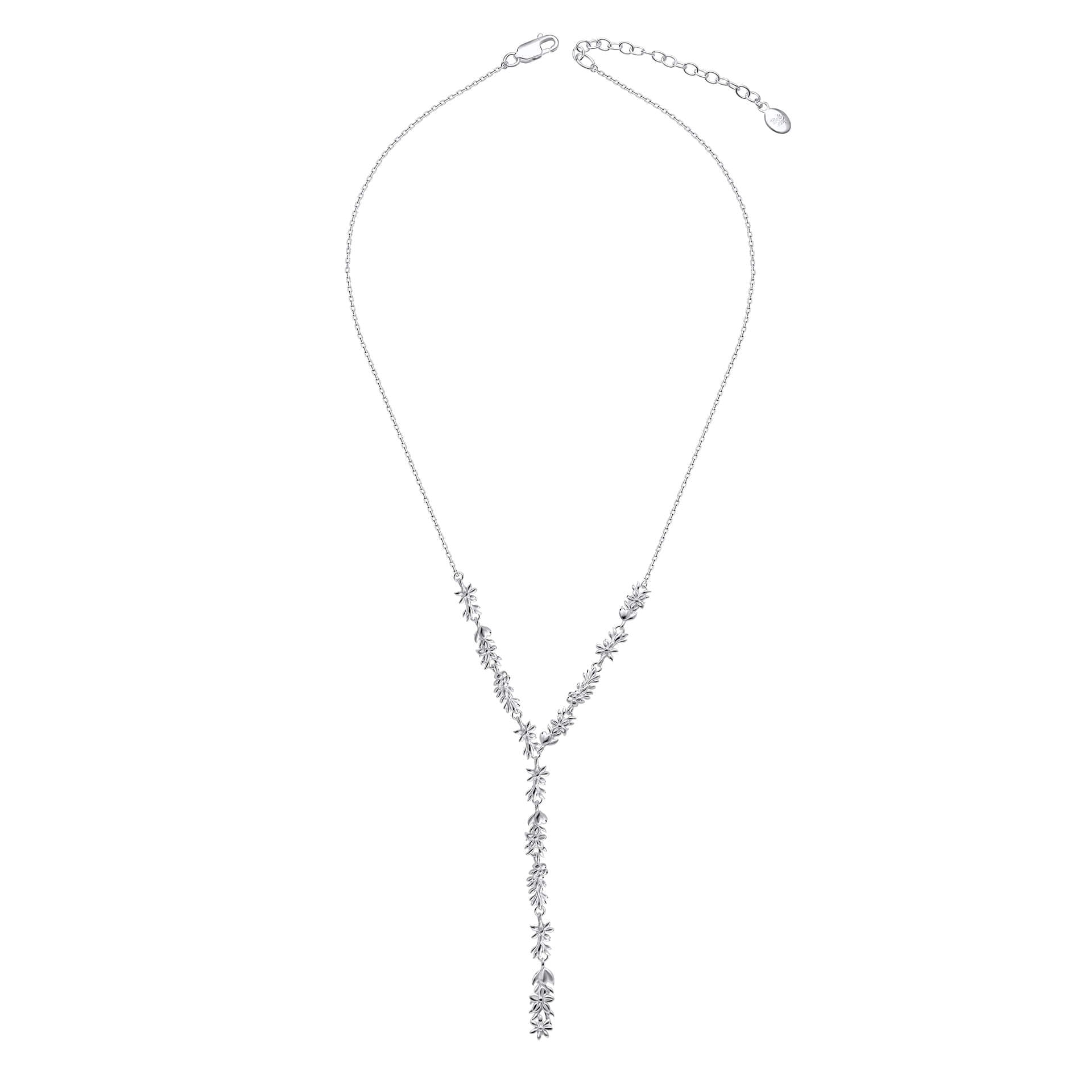 Laura Ashley Naunton Folly Lariat Necklace in Recycled Sterling Silver