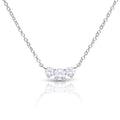 Diamonfire Trio Zirconia Necklace | Sterling Silver Pendant Jewellery