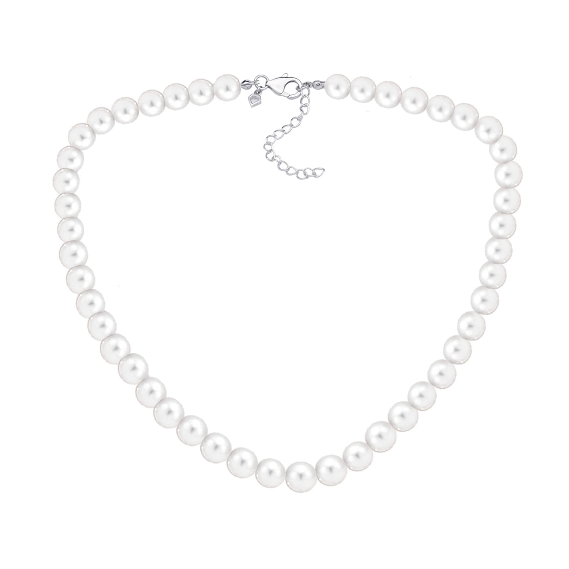 Diamonfire Shell Pearl Necklace – Sterling Silver Elegant Jewellery