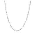 Diamonfire Open Link Chain Necklace | Sterling Silver Zirconia