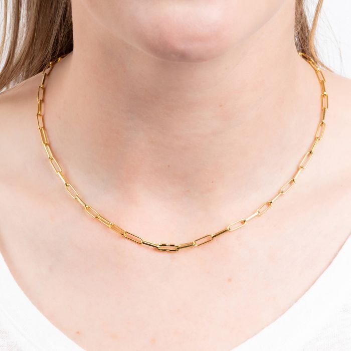 Diamonfire Open Link Chain Necklace | Sterling Silver Zirconia