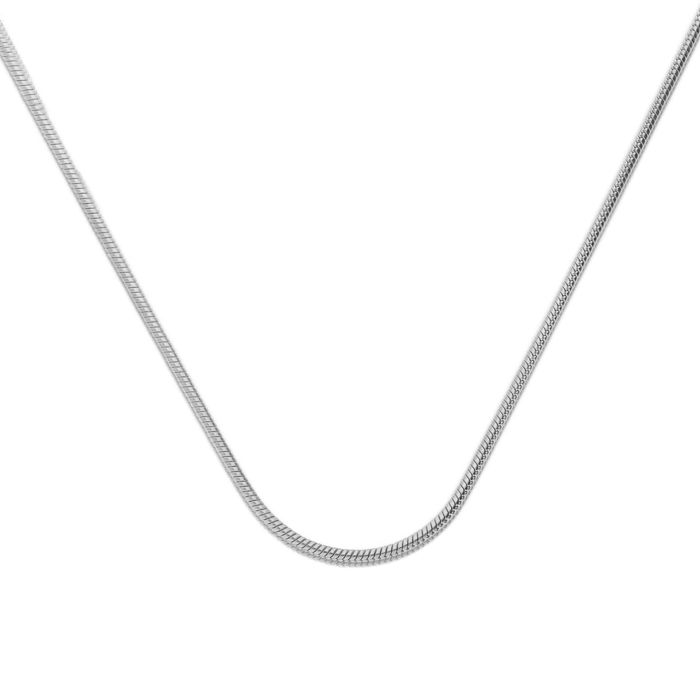 Diamonfire Sterling Silver Snake Chain Necklace - 45cm Length