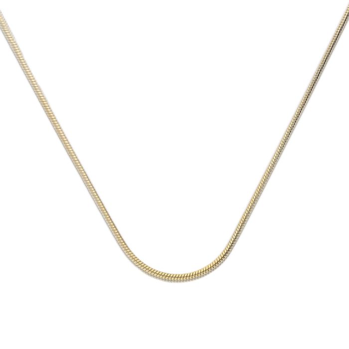 Diamonfire Sterling Silver Snake Chain Necklace - 45cm Length