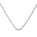Diamonfire Sterling Silver Curb Chain Necklace - 45cm Length