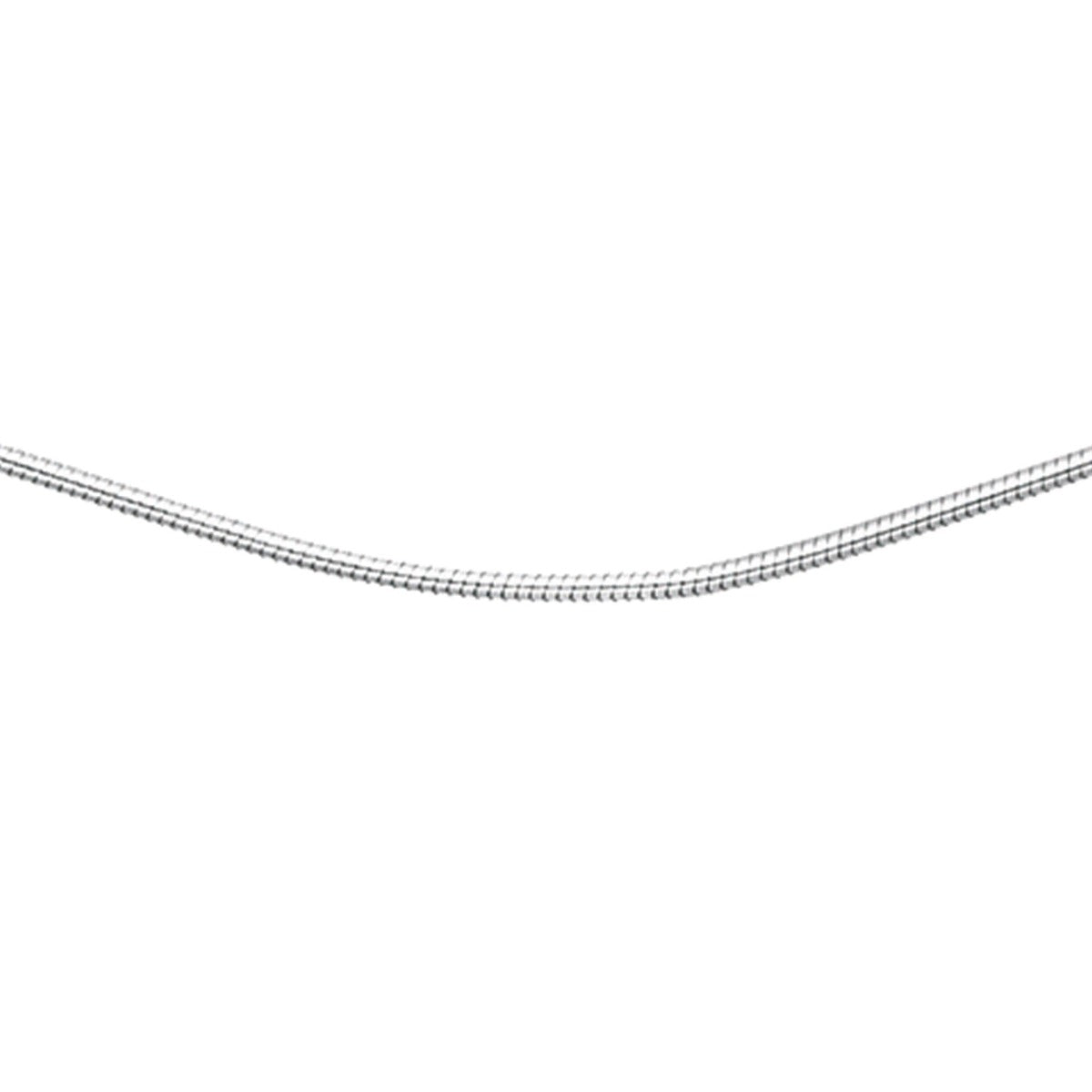Sterling Silver Snake Chain Necklace with Lobster Clasp | Gecko Jewellery