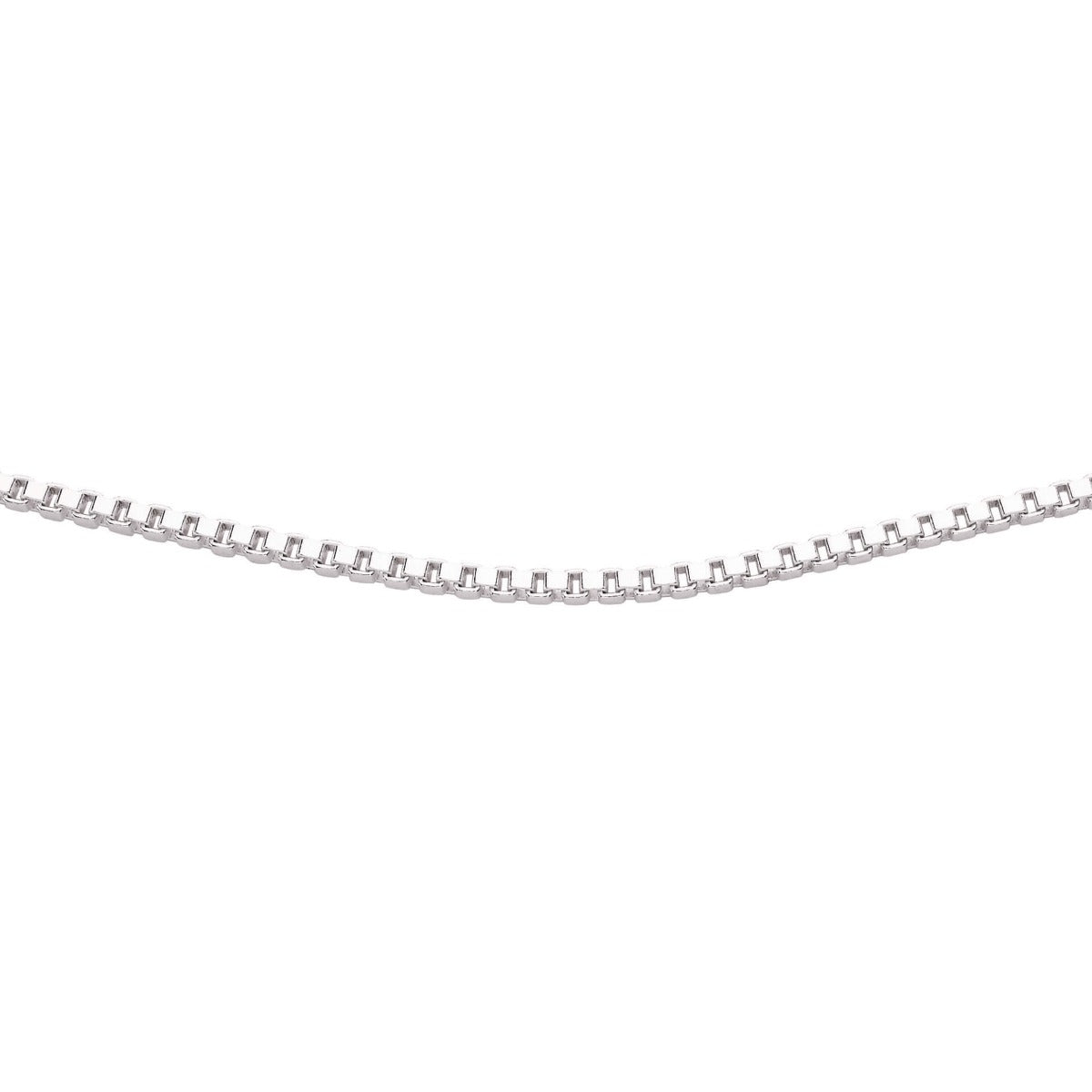 Sterling Silver Box Chain Necklace with Bolt Ring by Gecko Jewellery