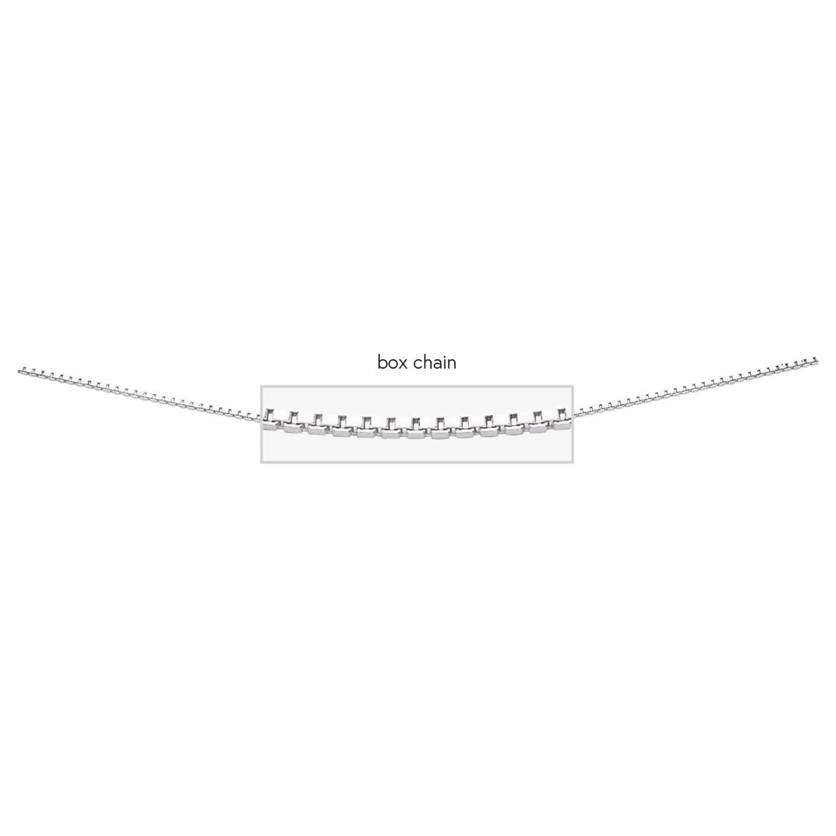 Sterling Silver Box Chain Necklace with Bolt Ring by Gecko Jewellery