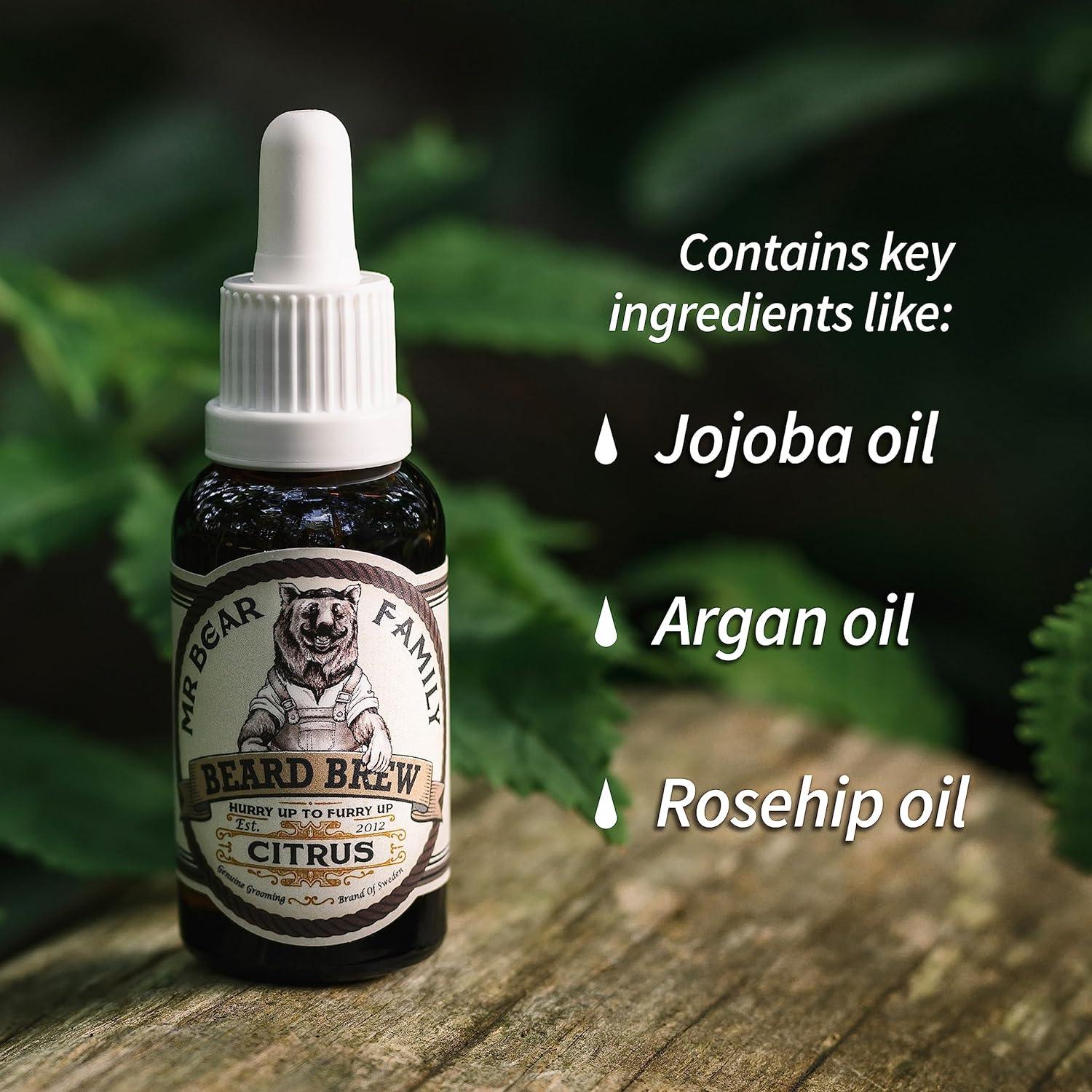 Massive Discounts Natural Beard Oil – Jojoba & Argan Softener, Citrus 60ml