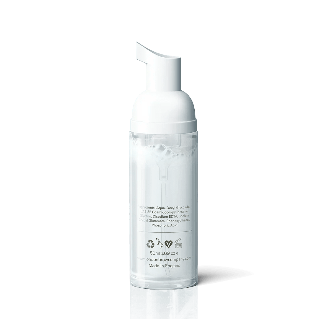Lash & Brow Shampoo - Natural Foaming Cleanser by The London Brow Company
