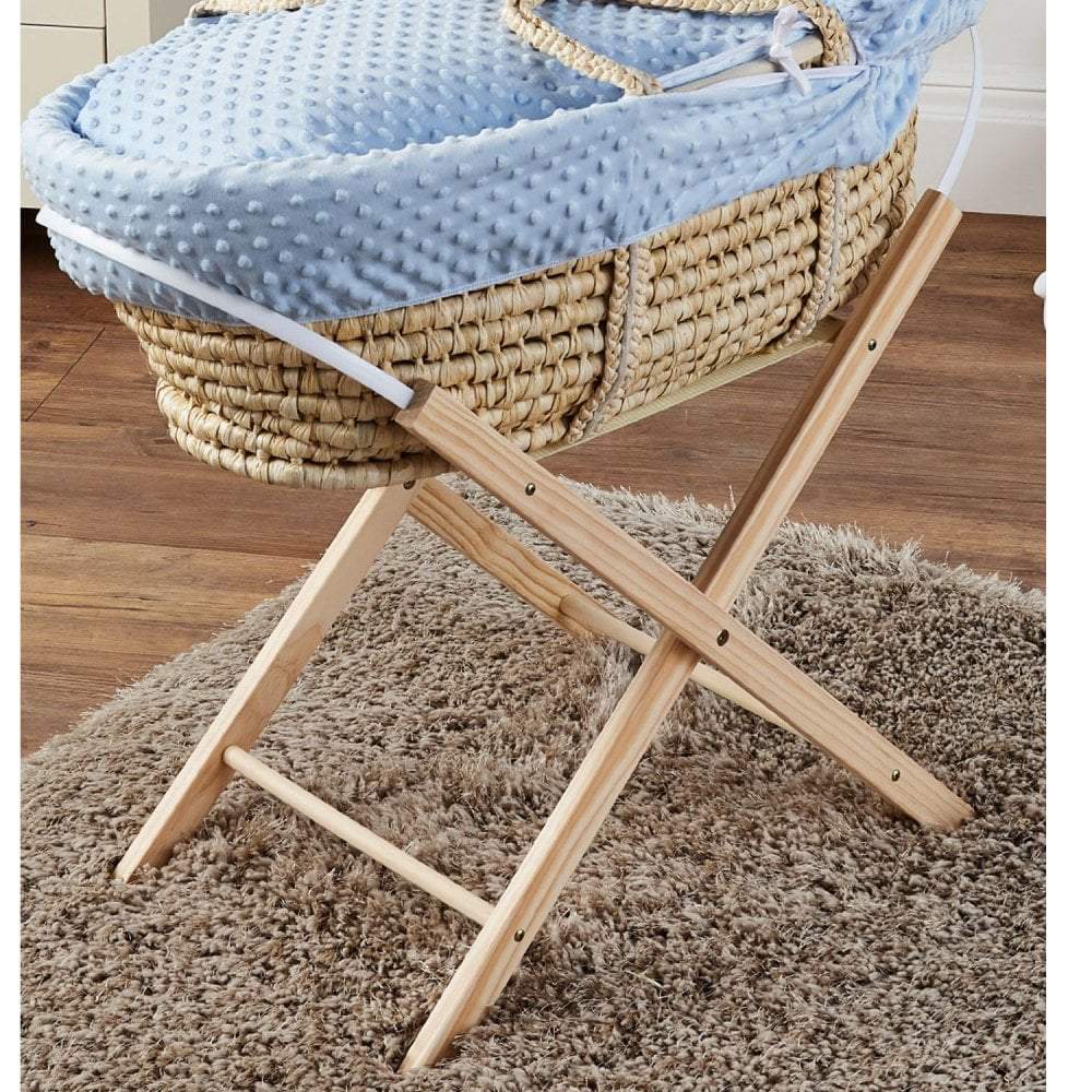For Your Little One Moses Basket Folding Stand | Natural Pine Wood
