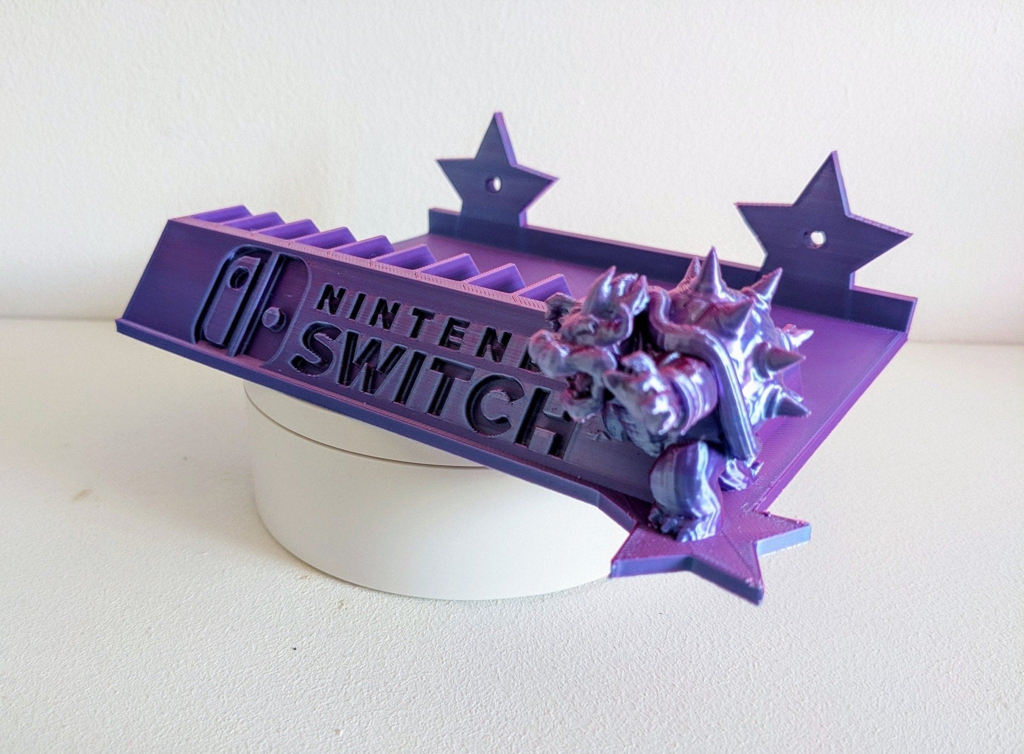 Chaddyverse Bowser Nintendo Switch Game Rack - 3D Printed Wall Mount