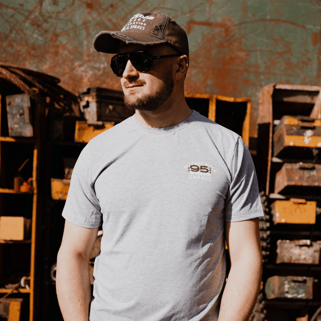 Uggly and Co No Fuel Since '95 Graphic Tee – Grey Cotton T-Shirt
