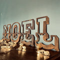 Rustic Warehouse Norfolk | 12-Inch Rusted Steel NOEL Metal Christmas Sign