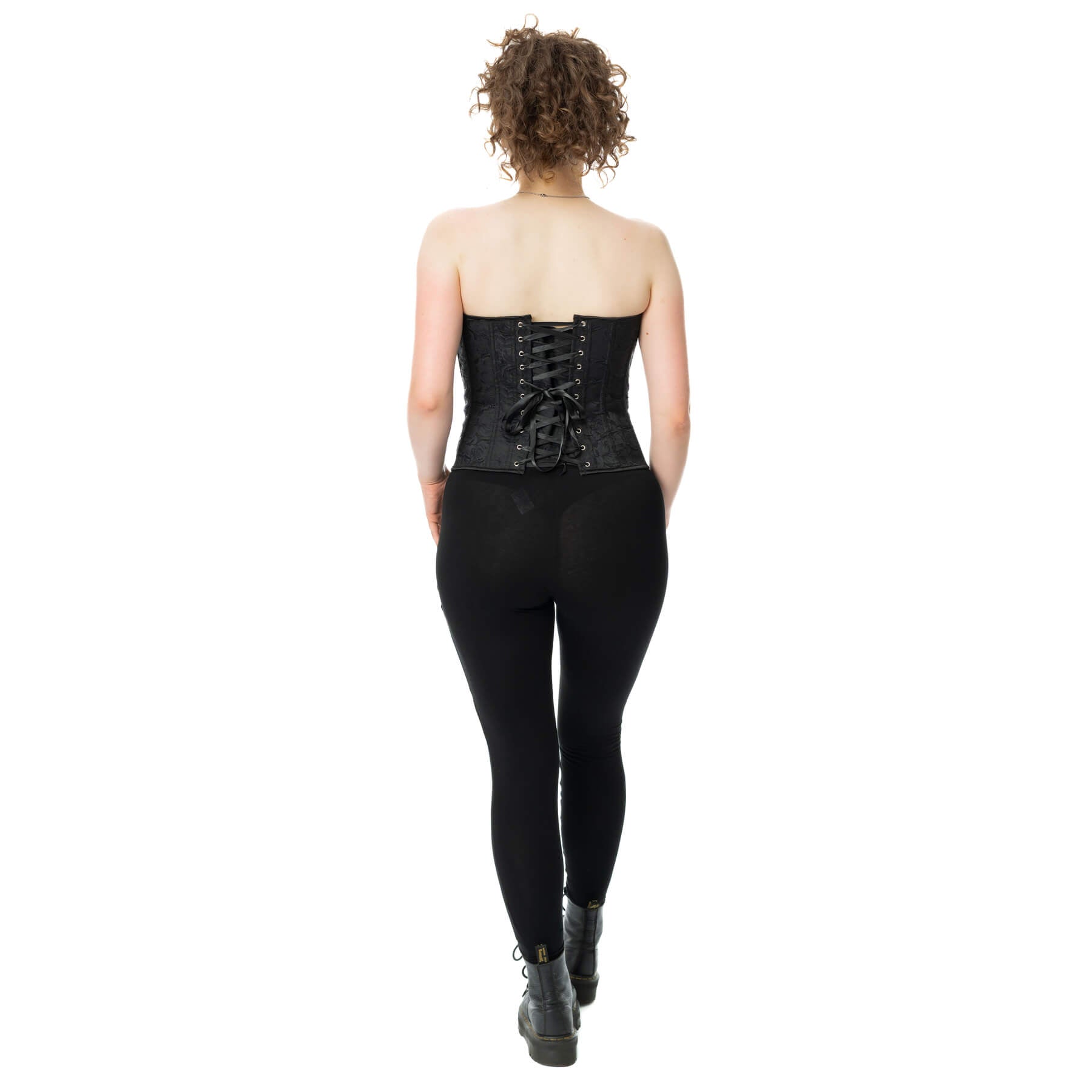 Kate's Clothing Vixxen Noir Rose Corset – Black Gothic Woven Top