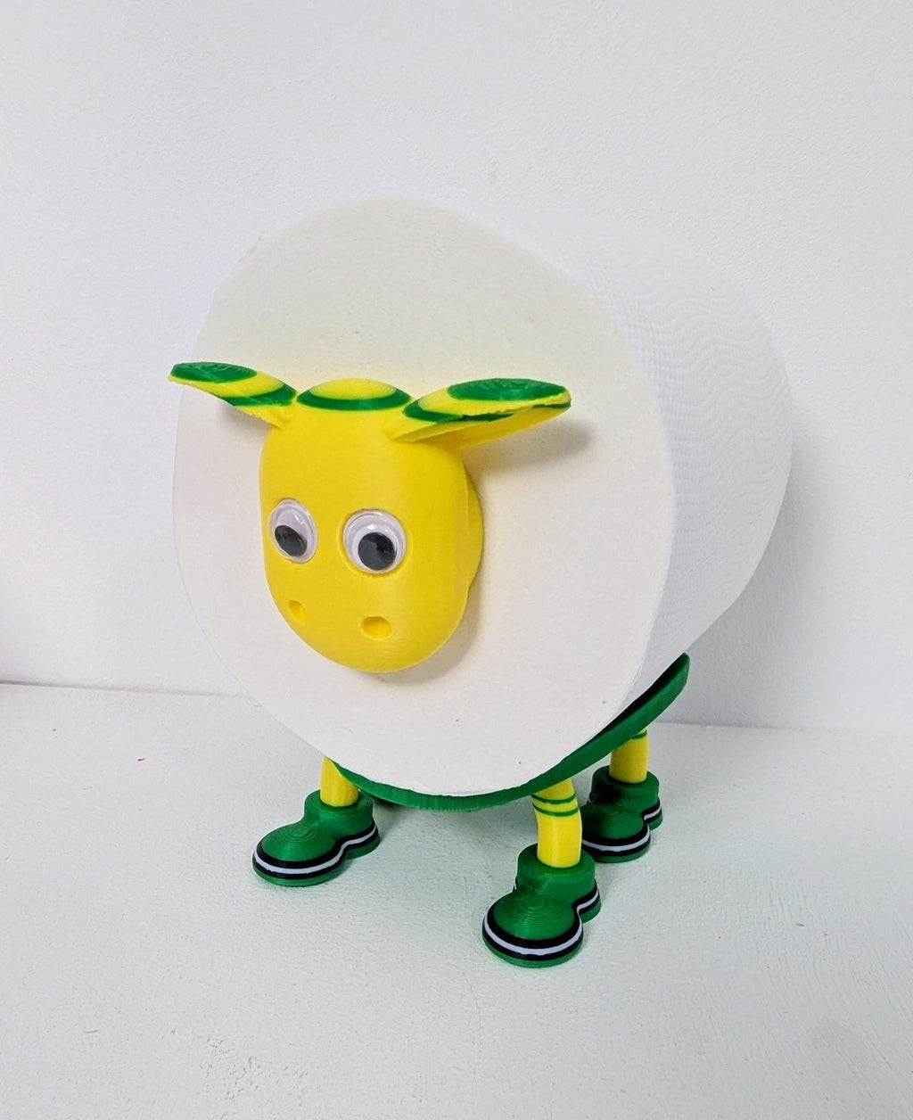 Chaddyverse Norwich City Sheep Toilet Roll Holder – Yellow & Green