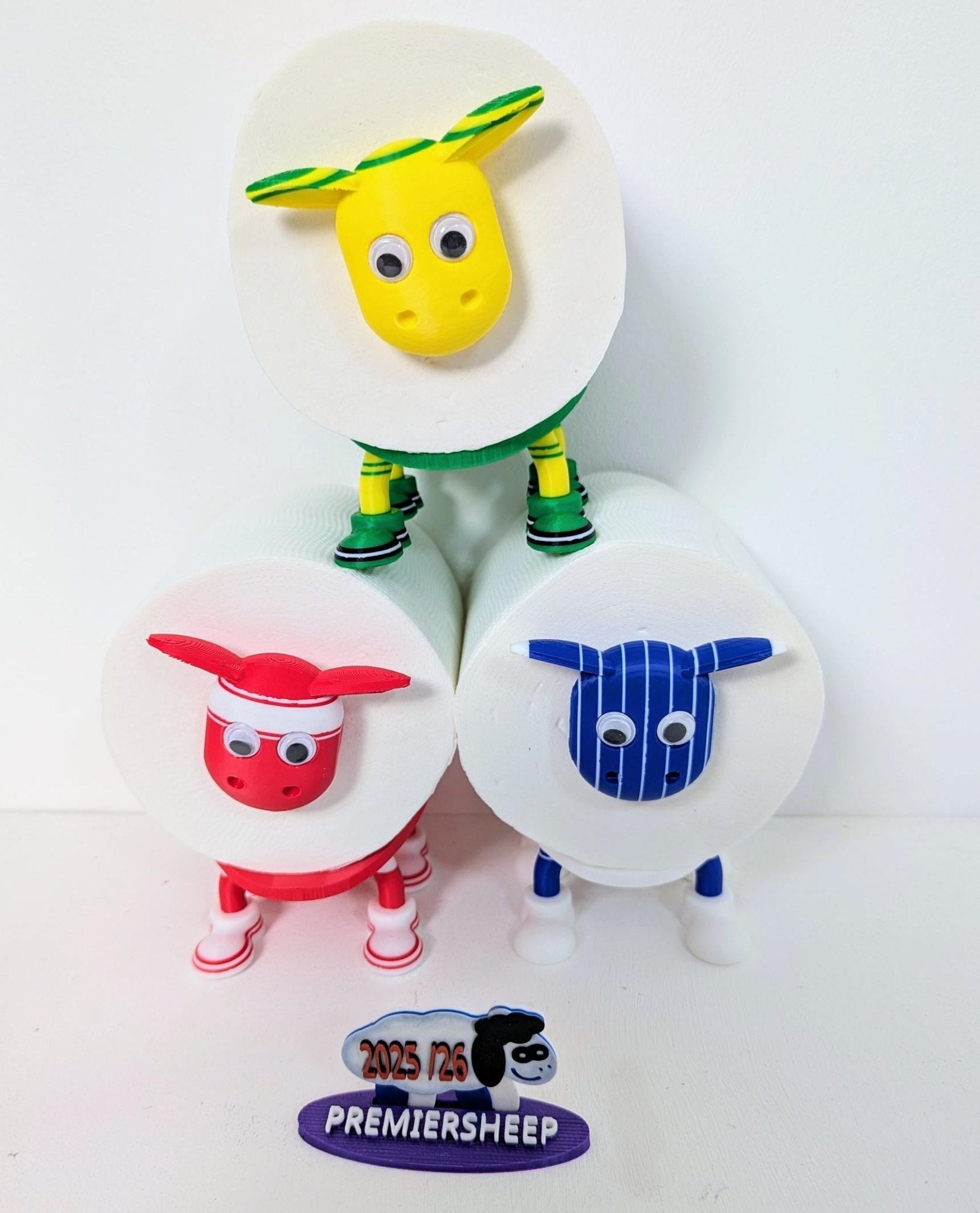 Chaddyverse Norwich City Sheep Toilet Roll Holder – Yellow & Green