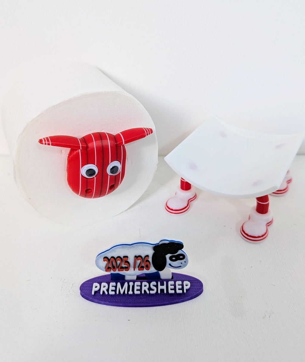 Nottingham Forest Sheep Toilet Roll Holder - 2025/26 Pinstripe Edition