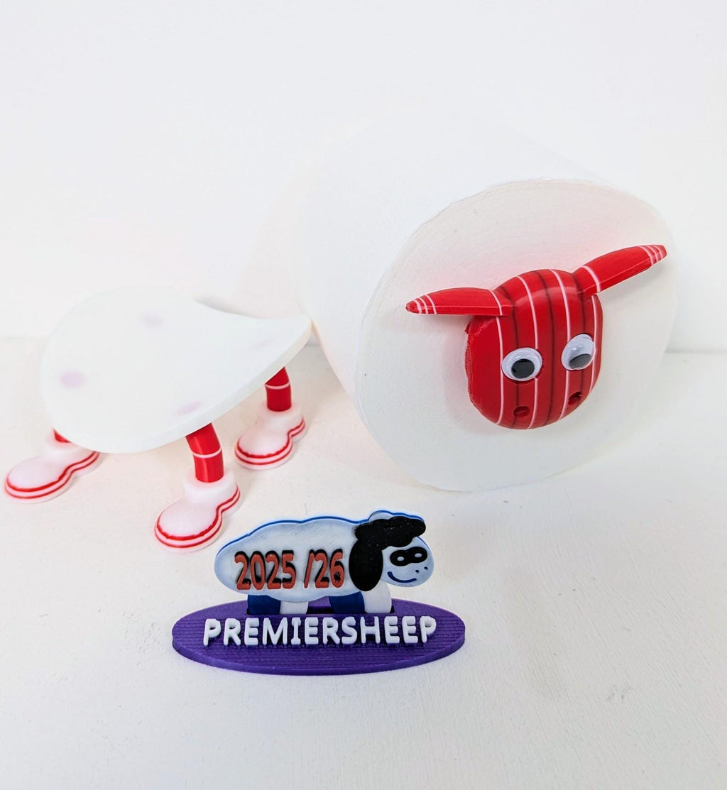Nottingham Forest Sheep Toilet Roll Holder - 2025/26 Pinstripe Edition