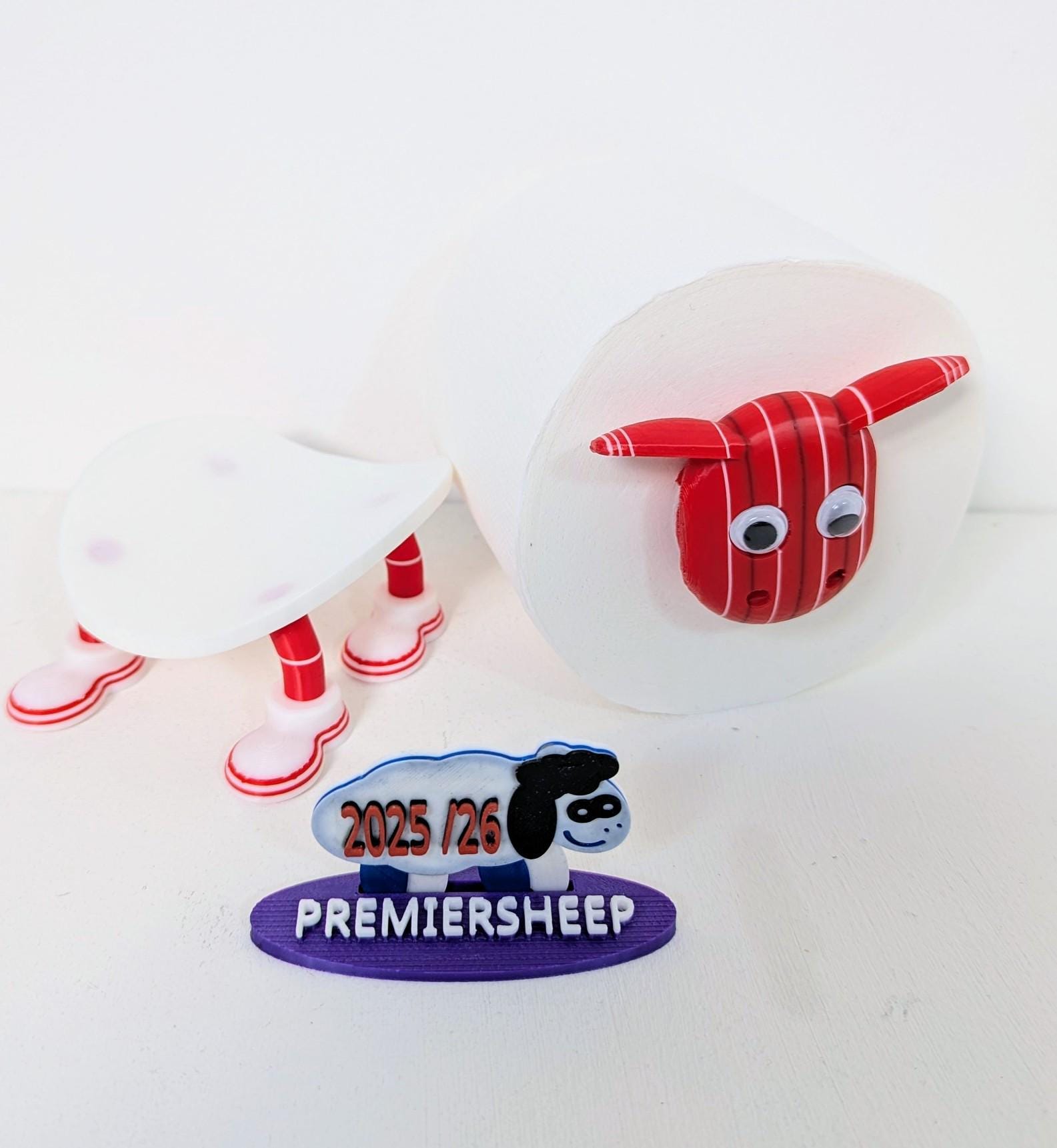 Nottingham Forest Sheep Toilet Roll Holder - 2025/26 Pinstripe Edition