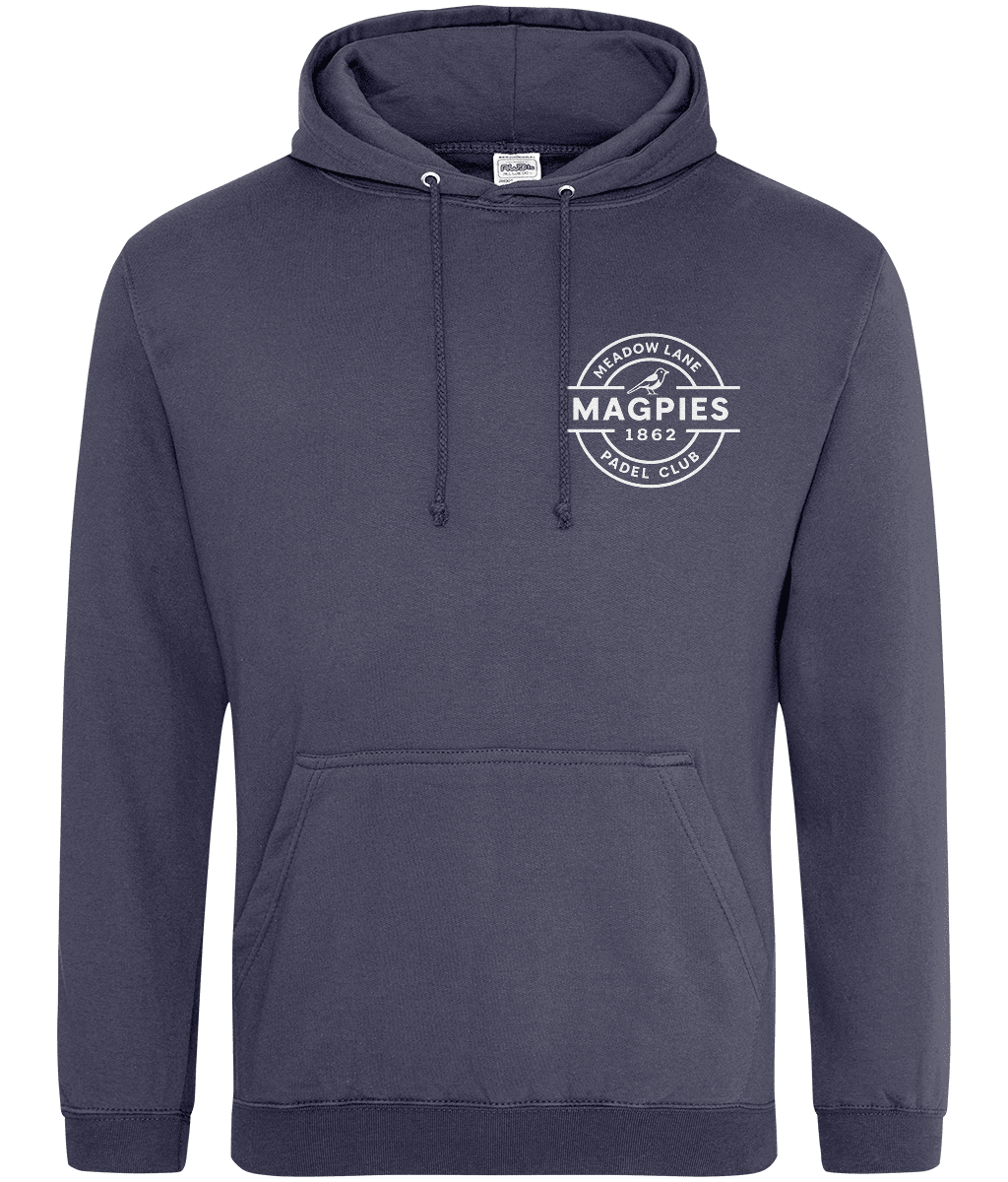Notts Magpies Padel Club College Style Hoodie by Corcuera