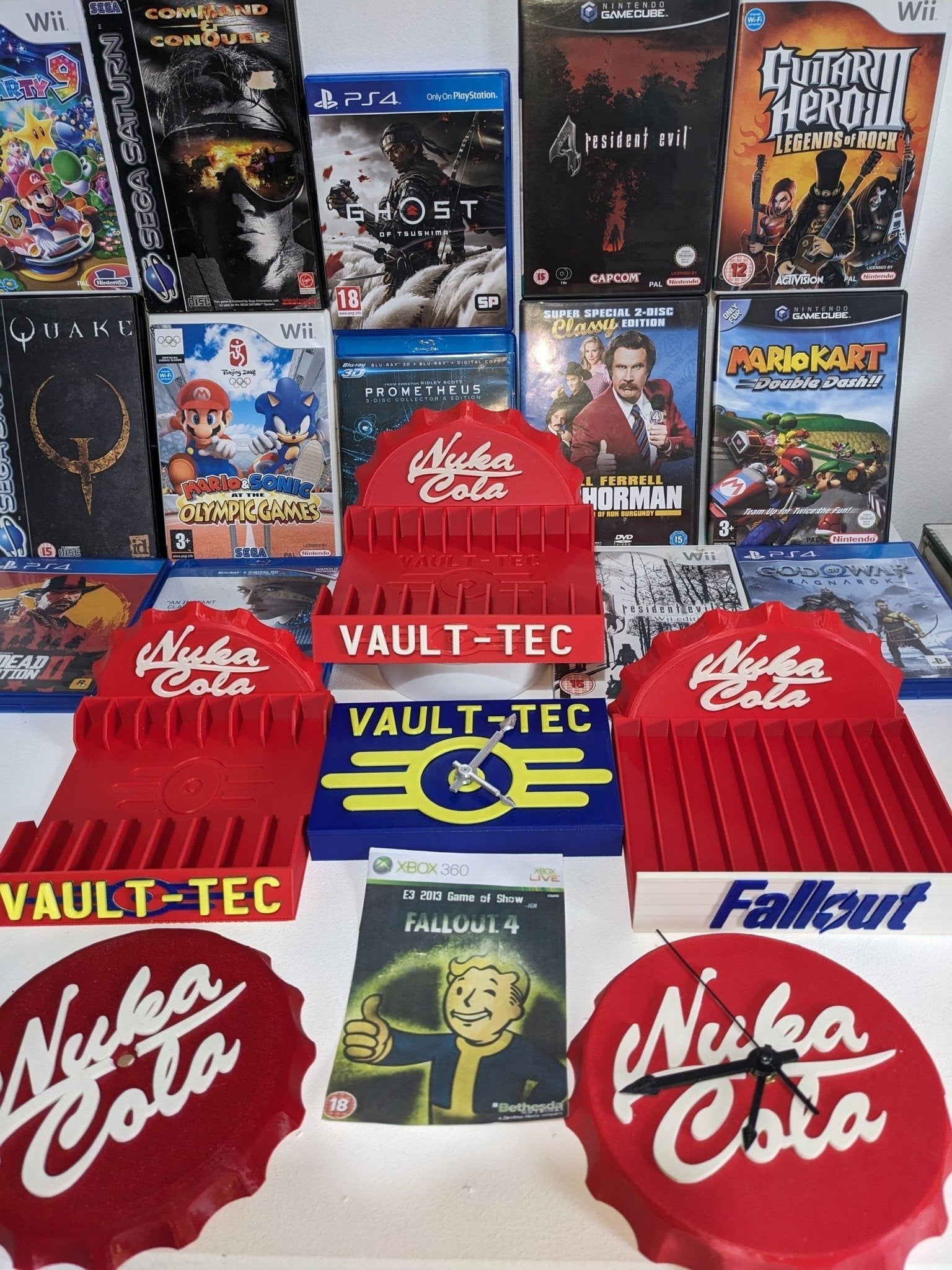 Chaddyverse Nuka Cola Game Holder | Fallout 3D Printed Media Storage