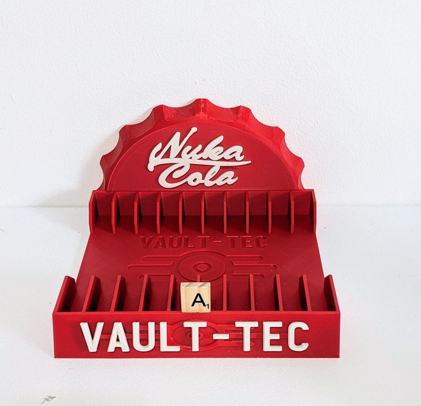Chaddyverse Nuka Cola Game Holder | Fallout 3D Printed Media Storage