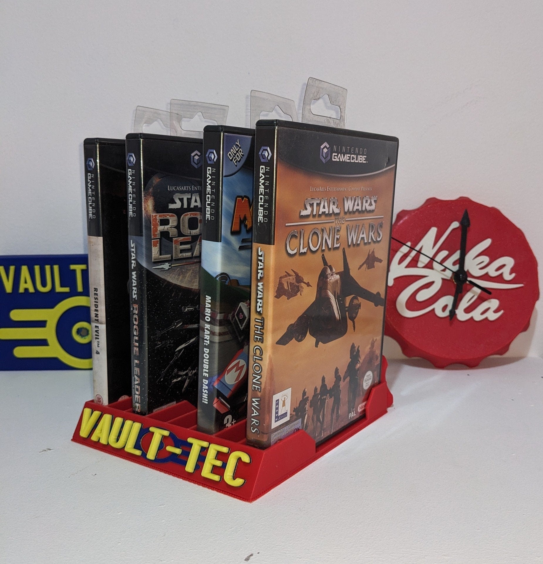Chaddyverse Nuka Cola Game Holder | Fallout 3D Printed Media Storage