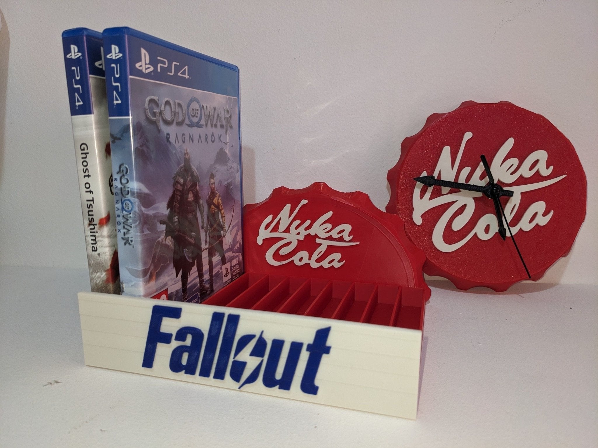 Chaddyverse Nuka Cola Game Holder | Fallout 3D Printed Media Storage