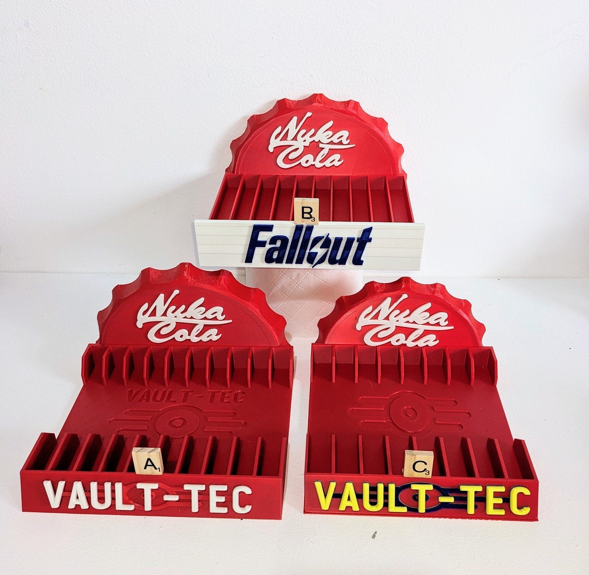 Chaddyverse Nuka Cola Game Holder | Fallout 3D Printed Media Storage