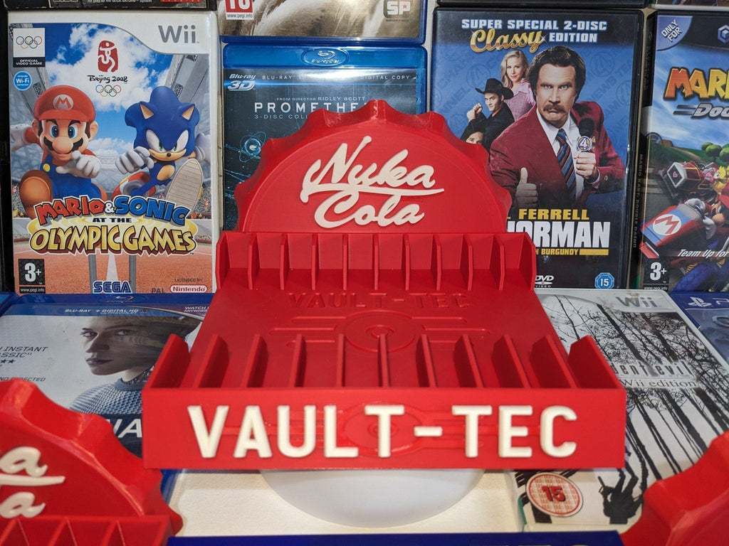 Chaddyverse Nuka Cola Game Holder | Fallout 3D Printed Media Storage