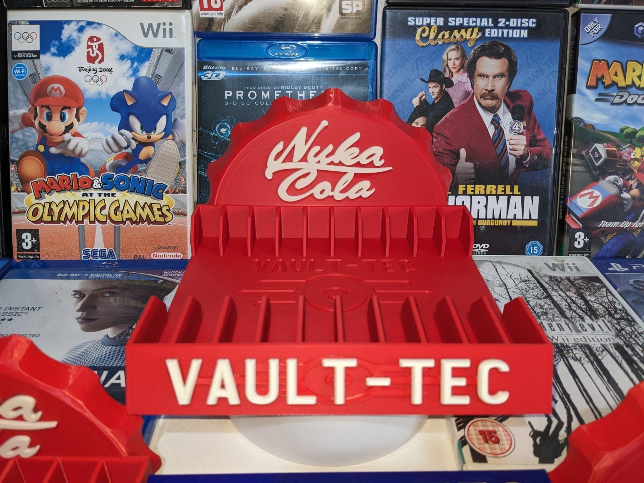 Chaddyverse Nuka Cola Game Holder | Fallout 3D Printed Media Storage