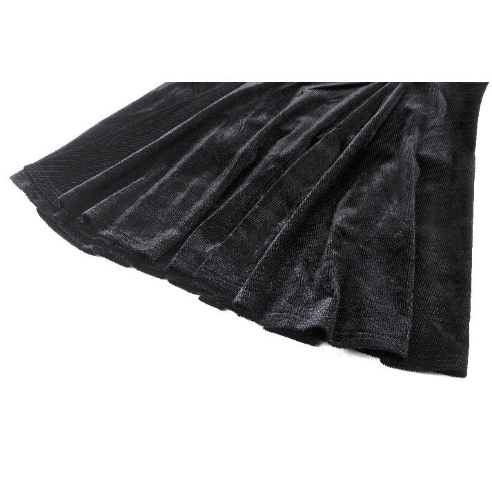 Dark in Love Inez Gown – Elegant Gothic Velvet and Lace Long Dress