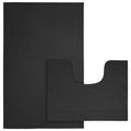 OLIVIA ROCCO Monaco 2 Piece Bath Mat Set – 100% Cotton Non-Slip Absorbent