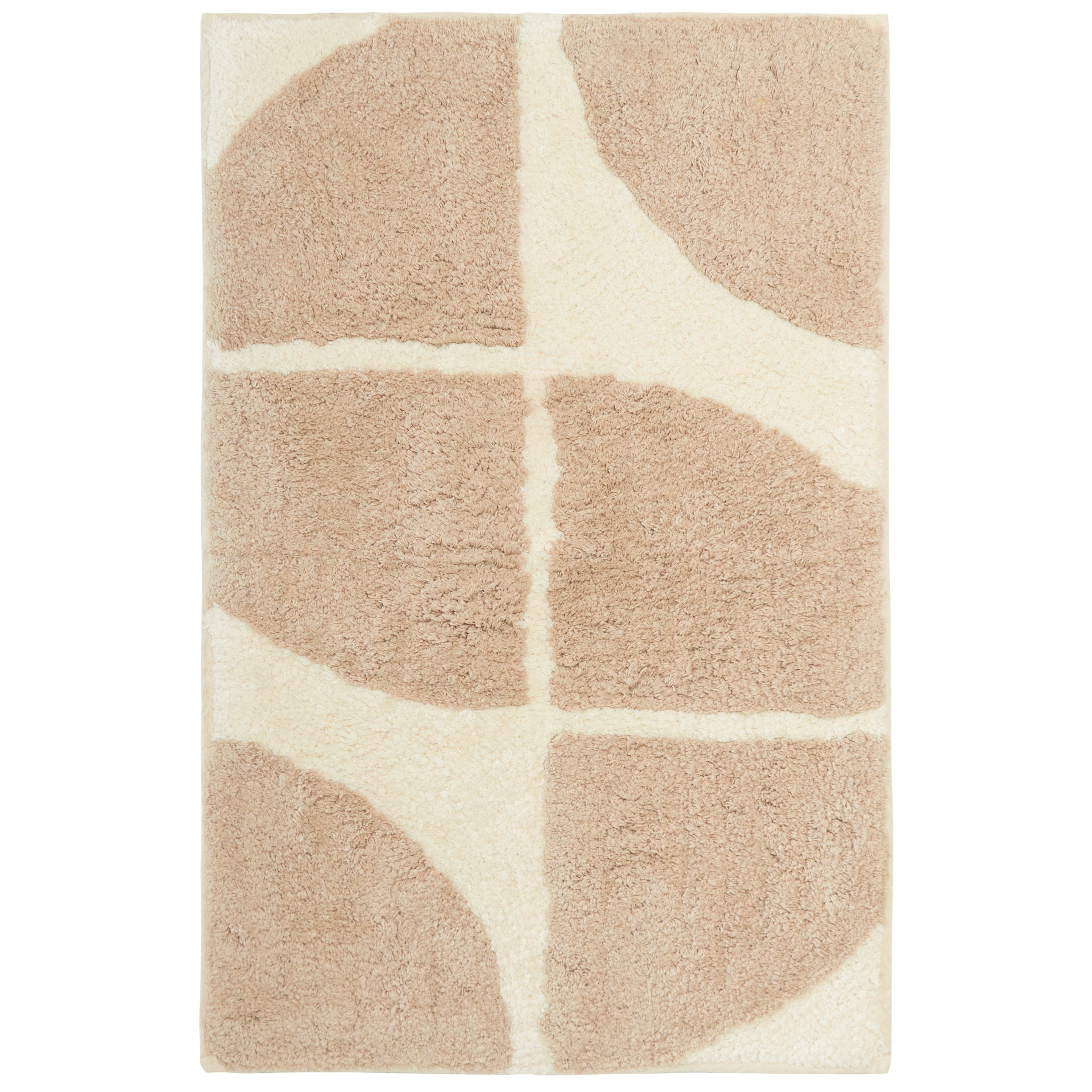 Olivia Rocco Stockholm Bath Mat – Non-Slip Soft Cotton Blend, 60x80cm