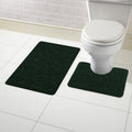 OLIVIA ROCCO Cali Bubbles Bath Mat Set – Non-Slip 2 Piece Emerald Green