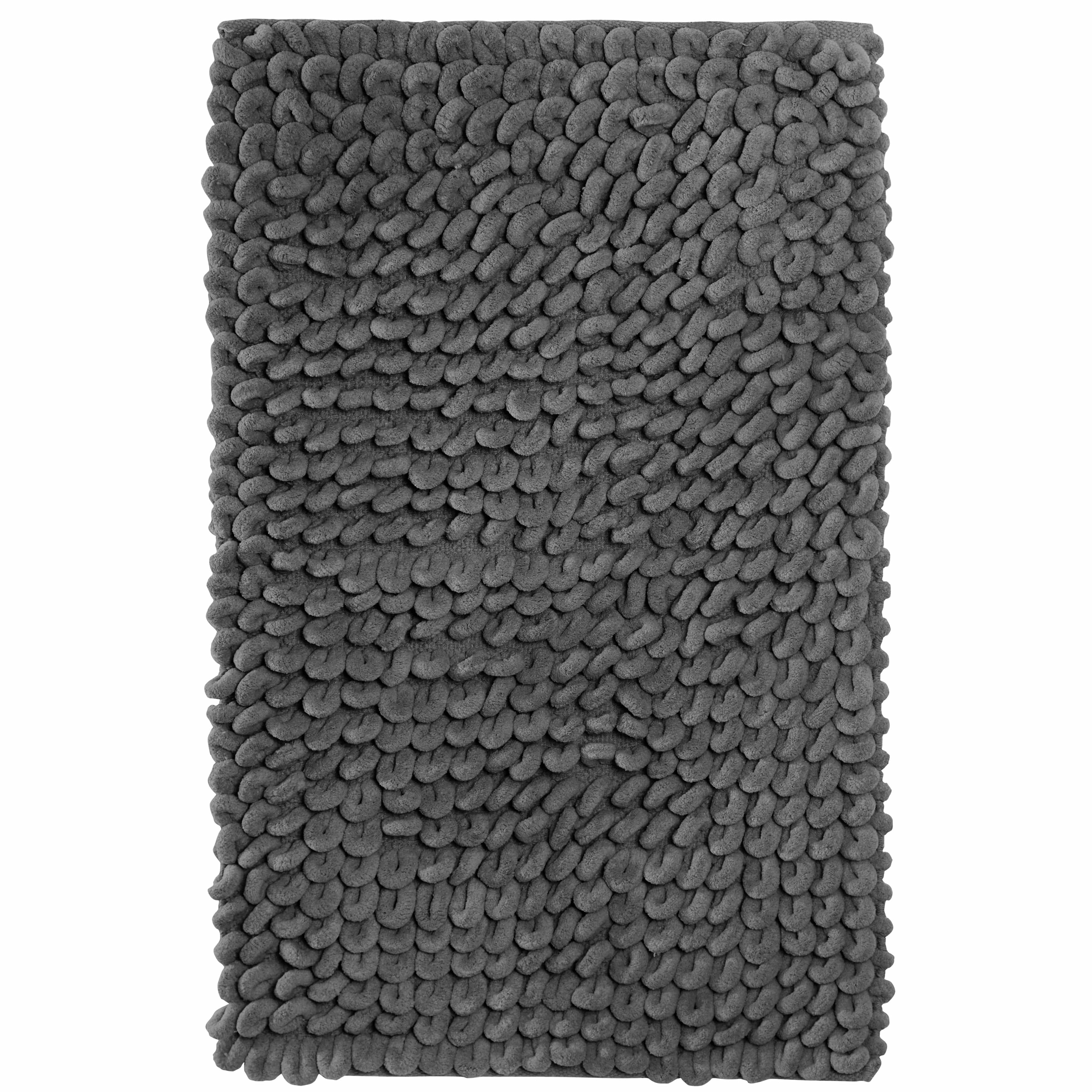 OLIVIA ROCCO Jumbo Loop Bath Mat – Non Slip Absorbent Plush Cotton Rug