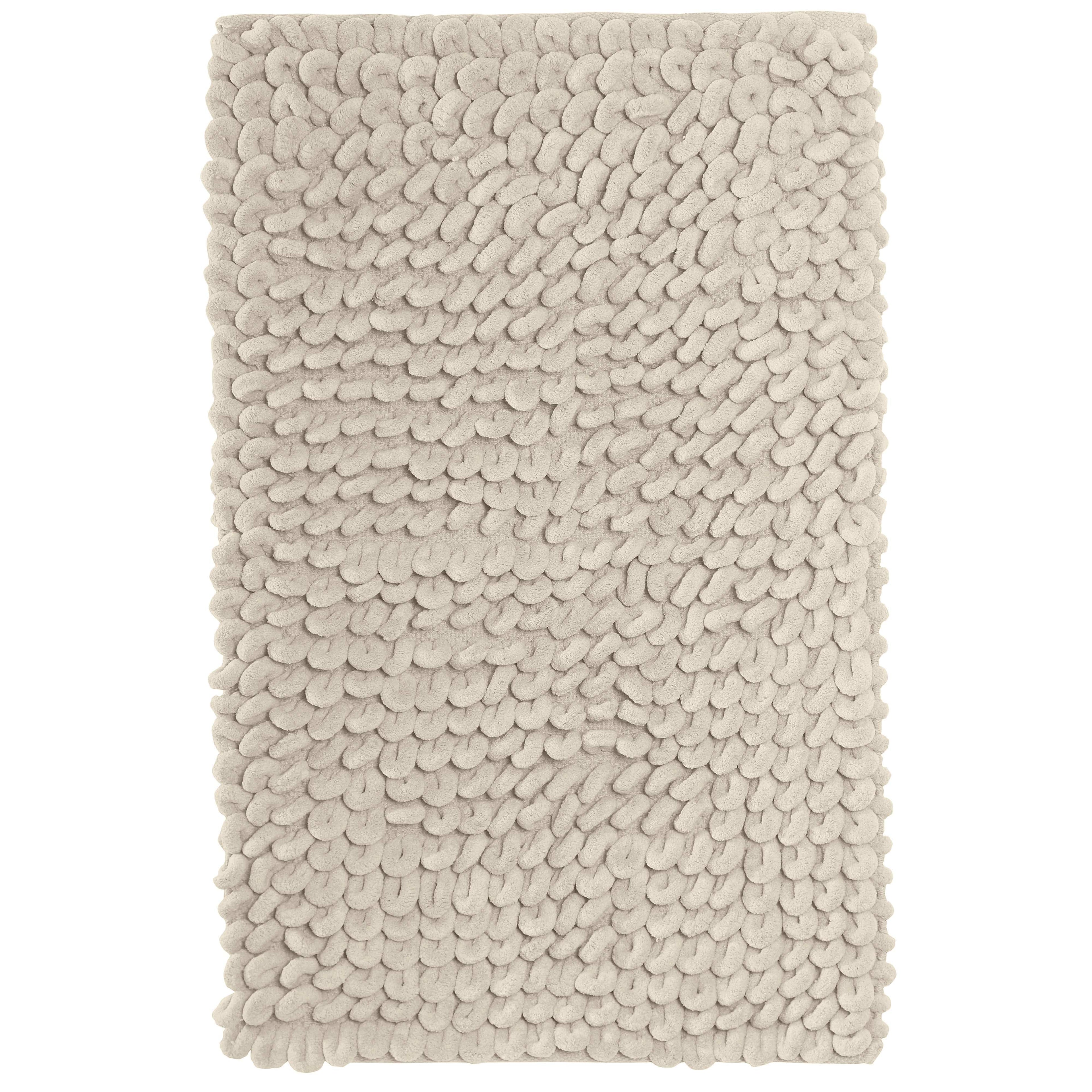 OLIVIA ROCCO Jumbo Loop Bath Mat – Non Slip Absorbent Plush Cotton Rug