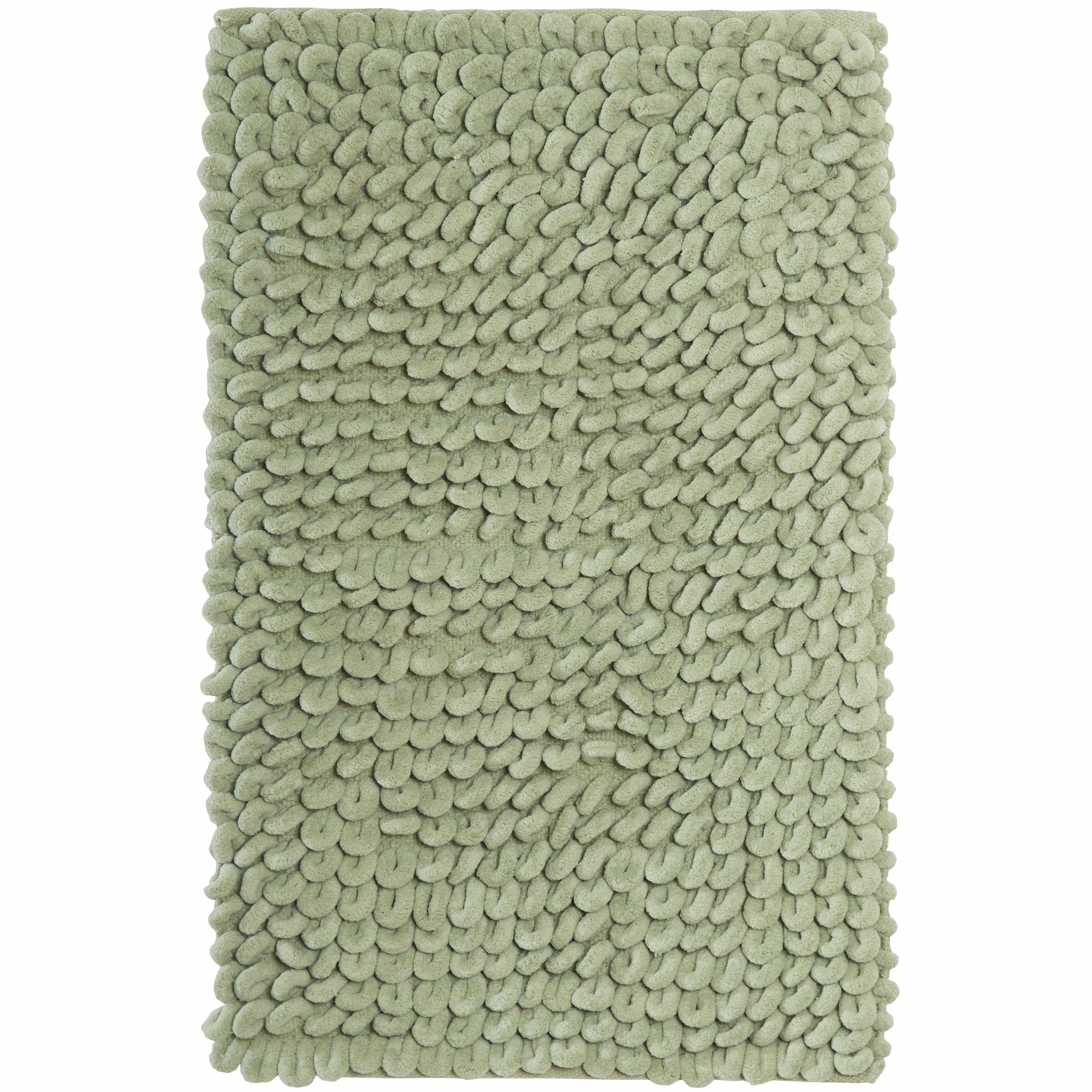 OLIVIA ROCCO Jumbo Loop Bath Mat – Non Slip Absorbent Plush Cotton Rug