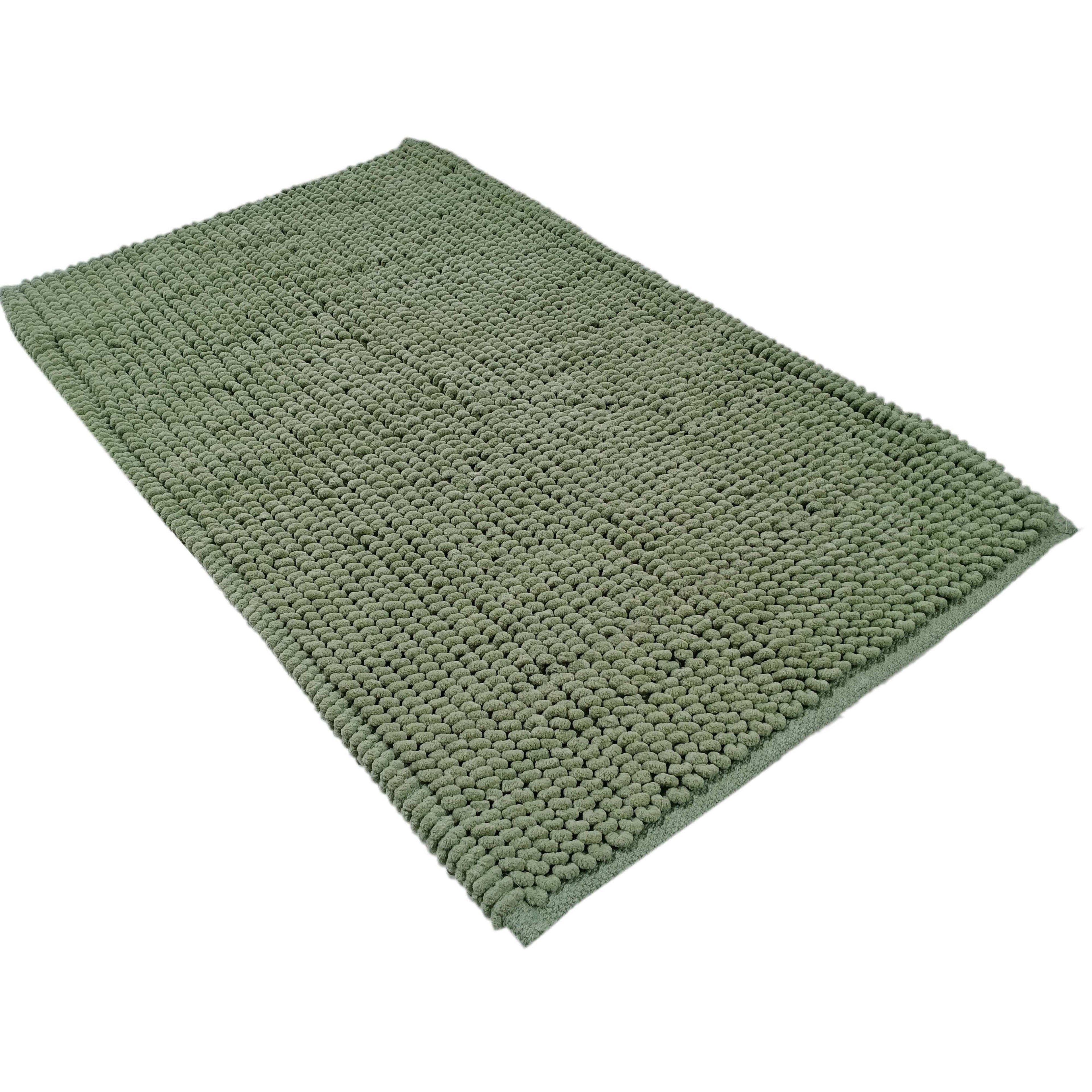 OLIVIA ROCCO Pebbles Bath Mat – Hand Woven Cotton Non-Slip Rug, 50x80cm