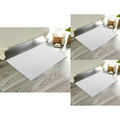 OLIVIA ROCCO Cotton Bathmats – Pack of 3 Non-Slip Absorbent Bathroom Rugs
