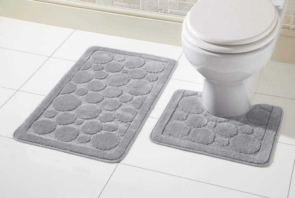OLIVIA ROCCO Cali Bath Mat Set – Non-Slip Ultra Absorbent 2 Piece Rugs