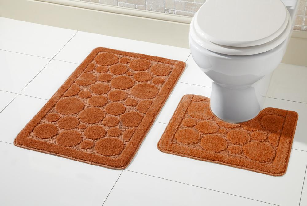OLIVIA ROCCO Cali Bath Mat Set – Non-Slip Ultra Absorbent 2 Piece Rugs