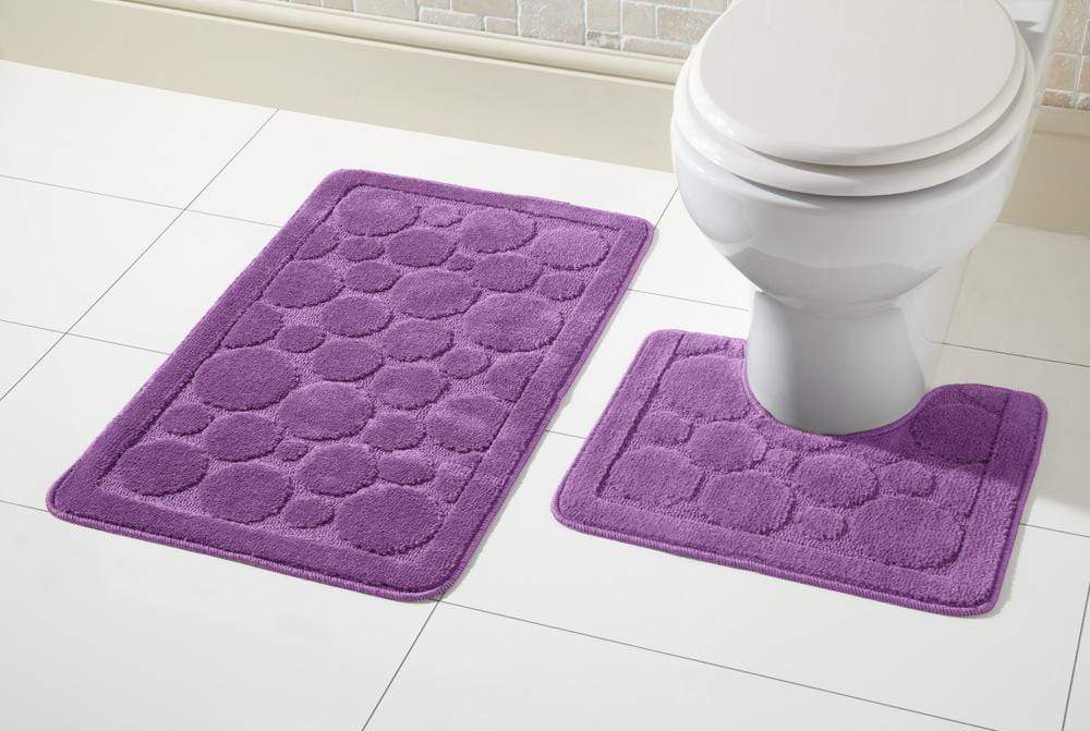 OLIVIA ROCCO Cali Bath Mat Set – Non-Slip Ultra Absorbent 2 Piece Rugs
