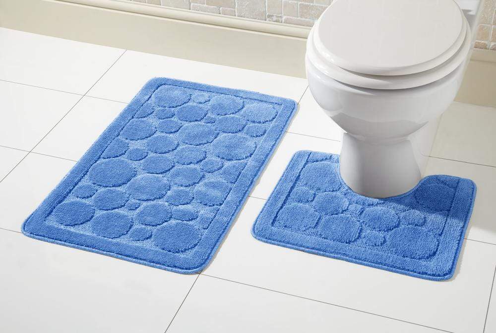 OLIVIA ROCCO Cali Bath Mat Set – Non-Slip Ultra Absorbent 2 Piece Rugs